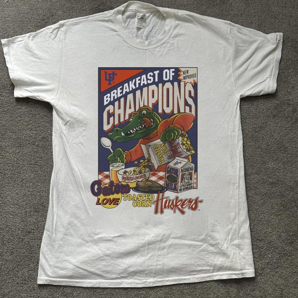 Fiesta Bowl Florida Gators Football Art Single Stitch Shirt